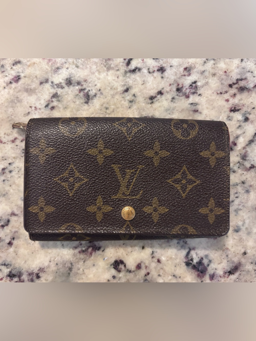 Louis Vuitton Monogram Canvas Brown & Gold Wallet